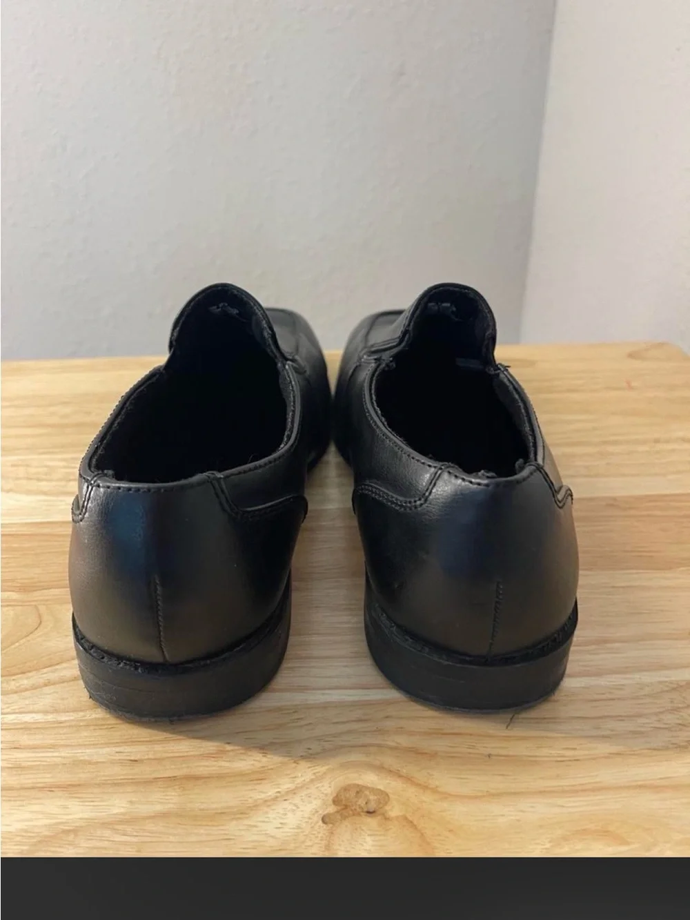 Sonoma Black Slip-On Kids Dress Shoes